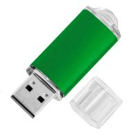 USB flash-карта ASSORTI (32Гб), зеленая, 5,8х1,7х0,8 см, металл