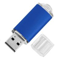 USB flash-карта "Assorti" (8Гб), синяя,  5,8х1,7х0,8 см, металл