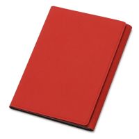 Обложка на магнитах для автодокументов и паспорта Favor, красная/серая
