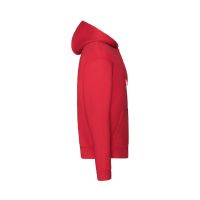 Толстовка мужская "PREMIUM HOODED SWEAT JACKET", красный_S, 70% х/б, 30% п/э, 280 г/м2