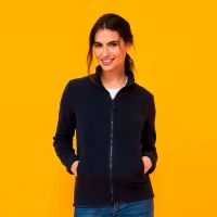 Толстовка на молнии женская NORMAN WOMEN, черный, XL, 100% п/э, 220 г/м2