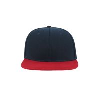 Бейсболка "SNAP BACK", 6 клиньев, пластик. застежка, синий с красным, 100% п/э,100% х/б, 400 гр/м2