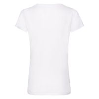 Футболка "Lady-Fit V-Neck T", белый_L, 95% х/б, 5% эластан, 200 г/м2