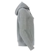 Толстовка женская Classic Hoody Full Zip, серый меланж_2XL, 85% хлопок, 15% вискоза, 300 грм2