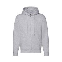 Толстовка мужская "PREMIUM HOODED SWEAT JACKET", серый меланж_XL, 70% х/б, 30% п/э, 260 г/м2