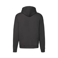 Толстовка мужская "PREMIUM HOODED SWEAT JACKET", черный_L, 70% х/б, 30% п/э, 280 г/м2