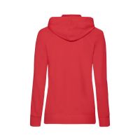 Толстовка без начеса "Ladies Lightweight Hooded Sweat", красный, S, 80% х/б 20% полиэстер, 240 г/м2