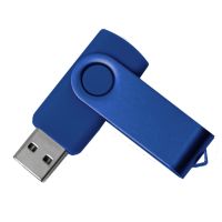 USB flash-карта DOT (32Гб), синий, 5,8х2х1,1см, пластик, металл