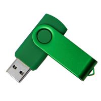 USB flash-карта DOT (16Гб), зеленый, 5,8х2х1,1см, пластик, металл