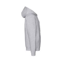 Толстовка мужская "PREMIUM HOODED SWEAT JACKET", серый меланж_XL, 70% х/б, 30% п/э, 260 г/м2