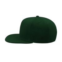 Бейсболка "SNAP BACK", 6 клиньев, пластик. застежка, зеленый,100% п/э,100% х/б, 400 гр/м2