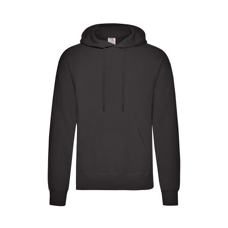 Толстовка мужская с начесом "Сlassic Hooded Sweat", черный_L, 80% х/б, 20% п/э, 280 г/м2