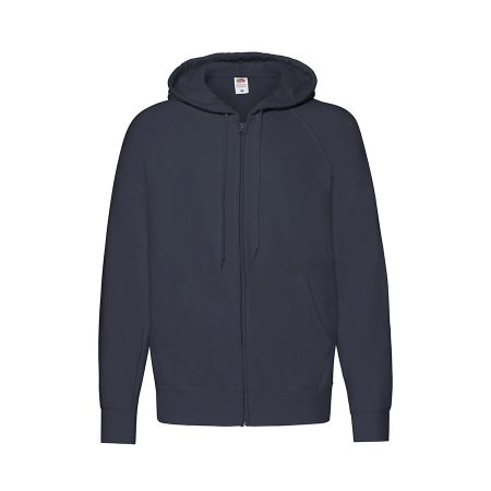 Толстовка без начеса "Lightweight Hooded Sweat",  темно-синий, M, 80% х/б 20% полиэстер, 240 г/м2