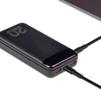 RIVACASE VA2580 (20 000mAh), QC/PD 20W внешний аккумулятор с дисплеем, черный /24