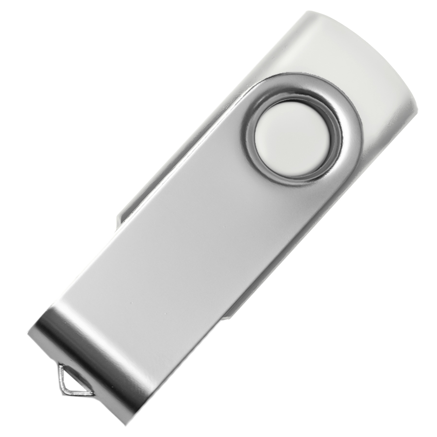 USB flash-карта &quot;Dot&quot; (16Гб), белый, 5,8х2х1,1см,пластик металл