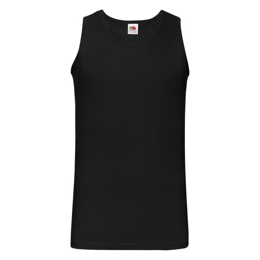 Майка мужская &quot;Athletic Vest&quot;, черный_S, 100% х/б, 160 г/м2