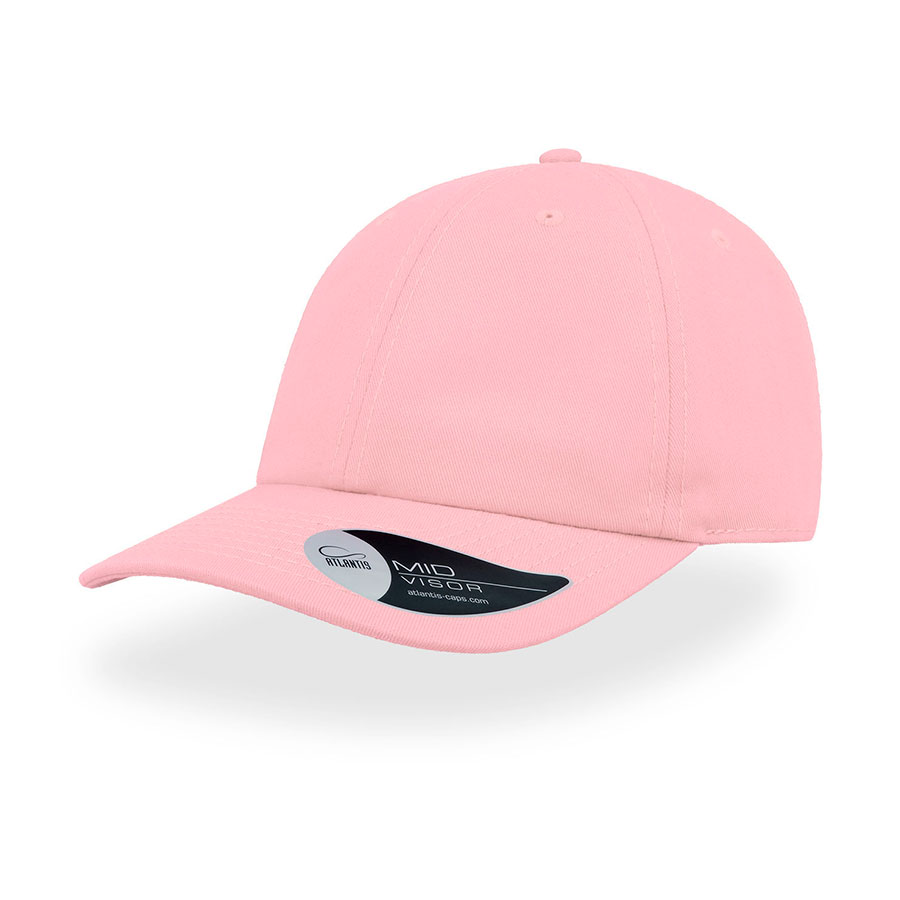 Бейсболка &quot;DAD HAT&quot;, 6 клиньев, металлическая застежка, розовый, 100% хлопок, 280 г/м2