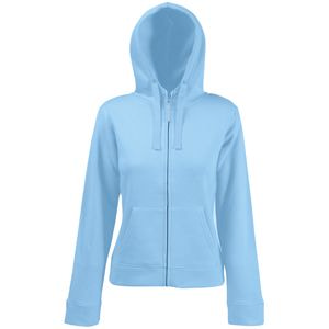 Толстовка &quot;Lady-Fit Hooded Sweat Jacket&quot;, небесно-голубой_XS, 75% х/б, 25% п/э, 280 г/м2