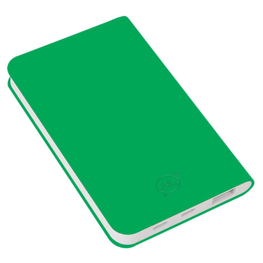 Универсальный аккумулятор &quot;Silki&quot; (5000mAh),зеленый, 7,5х12,1х1,1см, искусственная кожа,плас