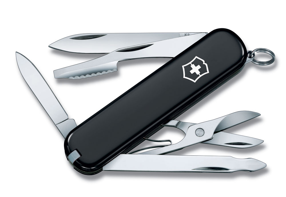 Нож перочинный VICTORINOX Executive, 74 мм, 10 функций, черный