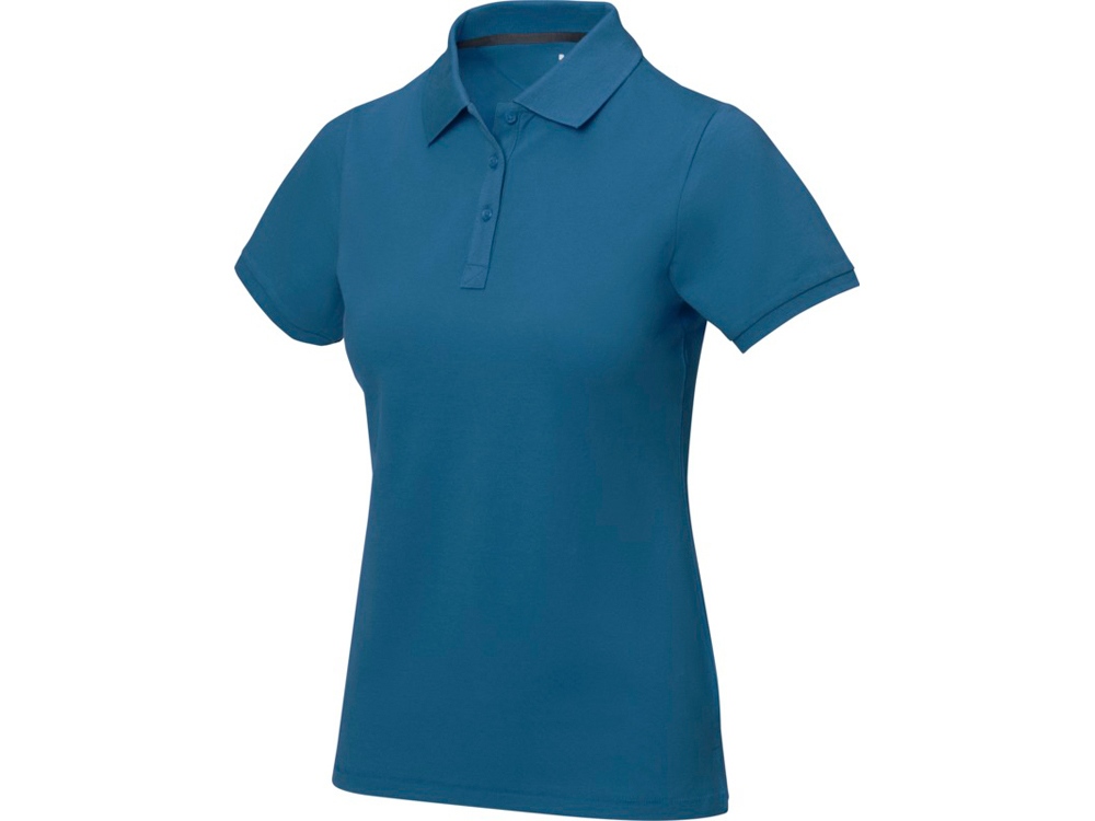 Calgary женская футболка-поло с коротким рукавом, tech blue (синий)