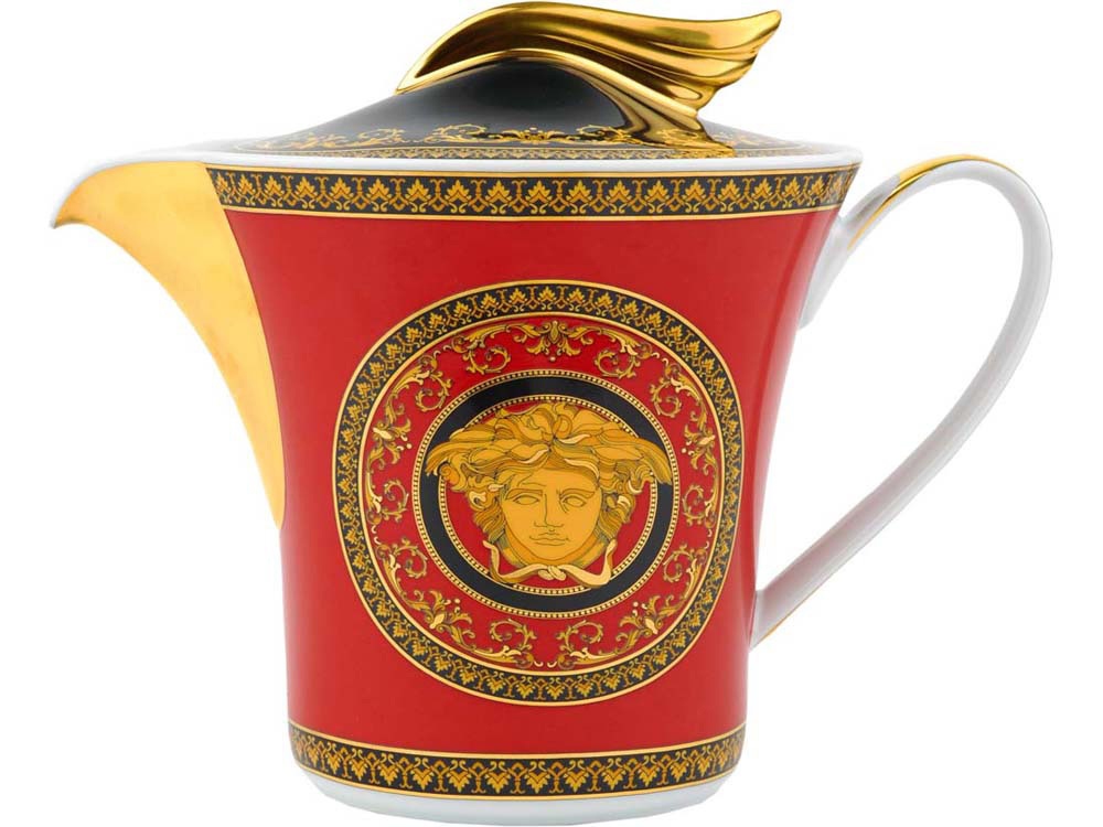 Чайник Versace Medusa, красный