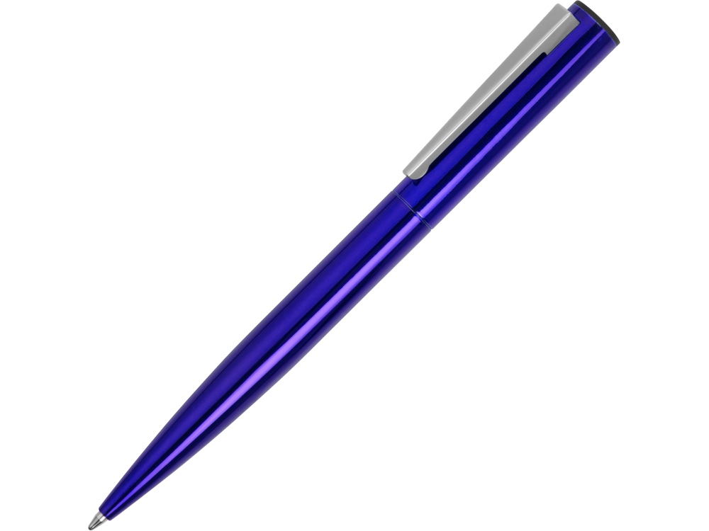 Ручка металлическая шариковая Icicle под полимерную наклейку, синий