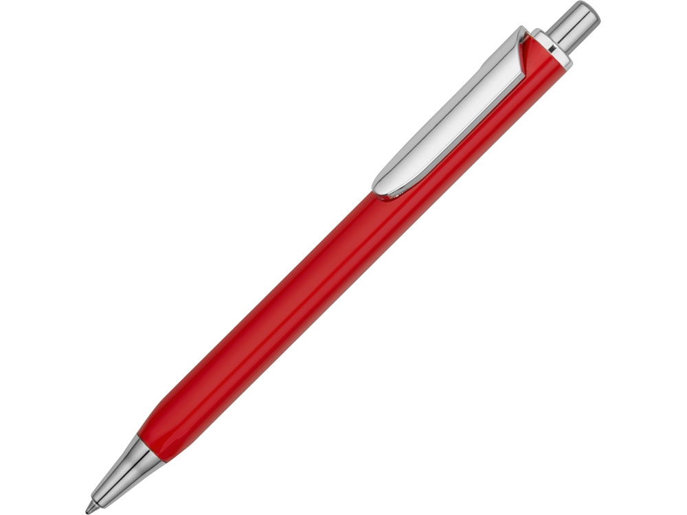 Ручка металлическая шариковая трехгранная Riddle, красный