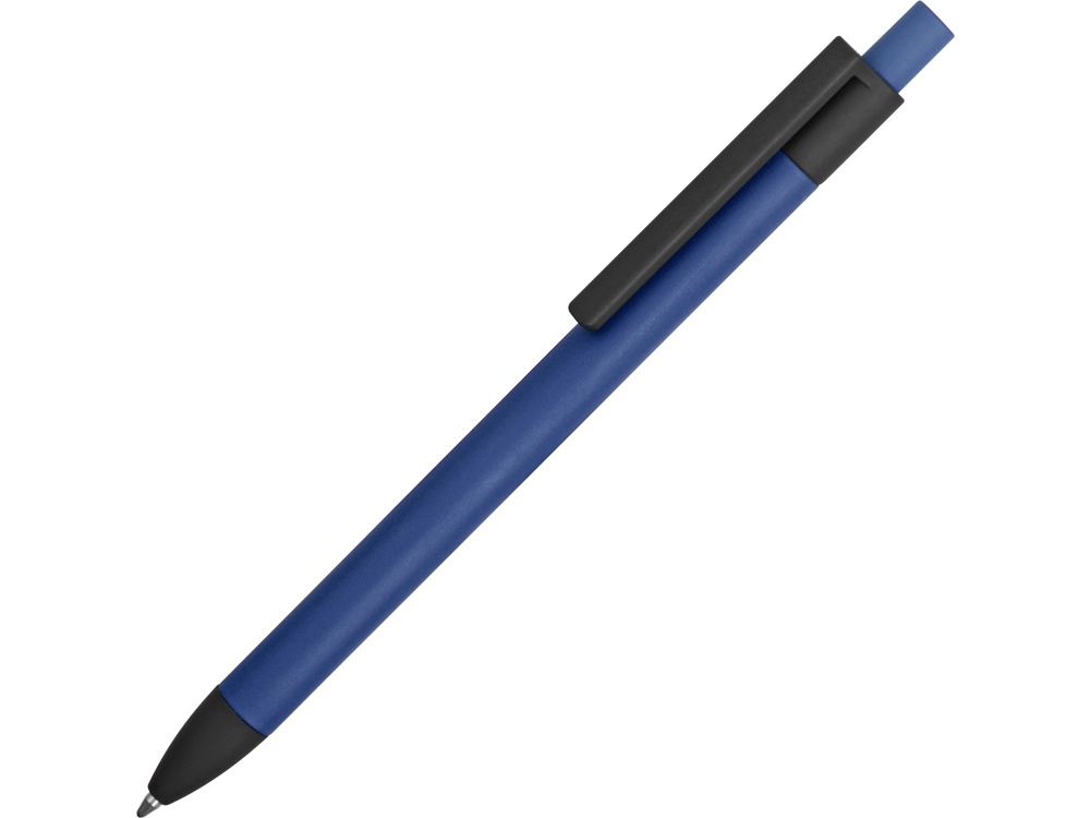 Ручка металлическая soft-touch шариковая Haptic, синий