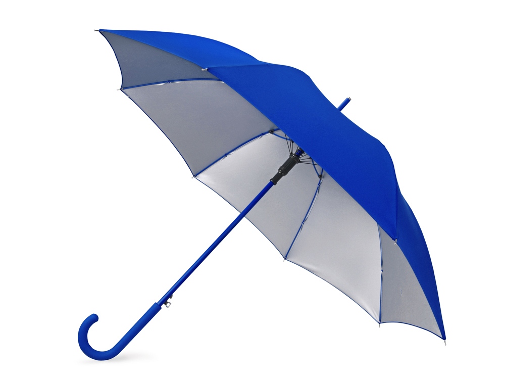 Зонт-трость Silver Color полуавтомат, синий