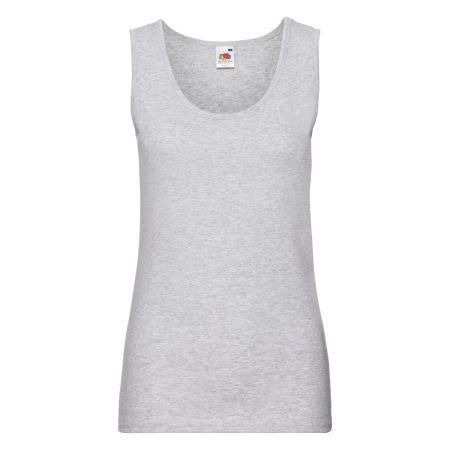 Майка женская "Lady-Fit Valueweight Vest", серо-лиловый,XS,97% хлопок,3%полиэстер, 165 г/м2