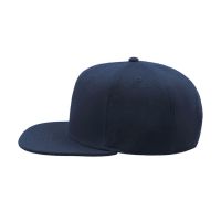 Бейсболка "SNAP BACK", 6 клиньев, пластик. застежка,темно-синий, 100% п/э,100% х/б, 400 гр/м2