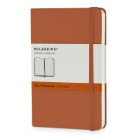 Записная книжка Moleskine Classic (в линейку) в твердой обложке, Pocket (9x14см), оранжевый