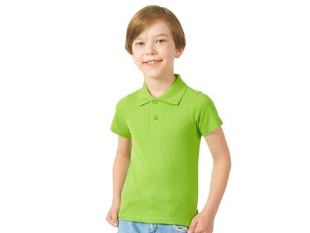 Рубашка поло First детская, зеленый