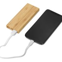 Внешний аккумулятор из бамбука Bamboo, 5000 mAh