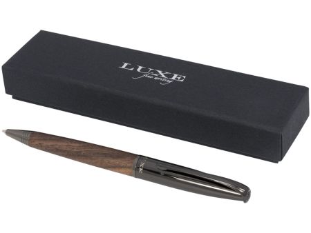 Шариковая ручка с деревянным корпусом Loure, черный