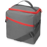 Изотермическая сумка-холодильник Classic c контрастной молнией, красный