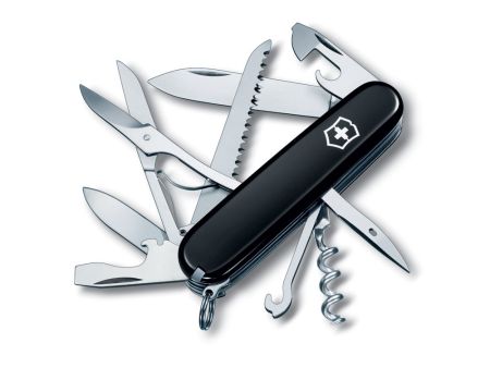 Нож перочинный VICTORINOX Huntsman, 91 мм, 15 функций, черный