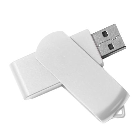 USB flash-карта SWING (8Гб), белый, 6,0х1,8х1,1 см, пластик