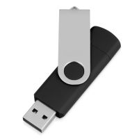 USB/micro USB-флешка 2.0 на 16 Гб Квебек OTG, черный