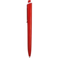 Ручка пластиковая трехгранная шариковая Lateen, красный