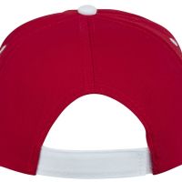 Пятипанельная кепка Nestor с окантовкой, красный