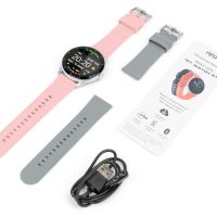 Умные часы HIPER IoT Watch GT, серый/розовый