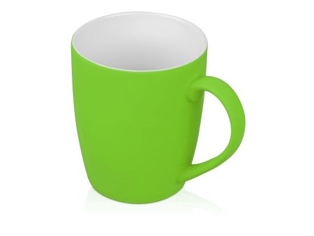 Кружка с покрытием soft-touch C1, зеленый