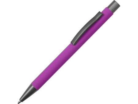 Ручка металлическая soft touch шариковая Tender, фиолетовый
