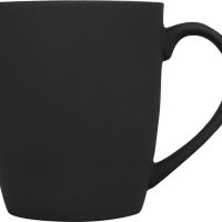 Кружка керамическая с покрытием софт тач черная