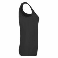 Майка женская "Lady-Fit Valueweight Vest", черный_XL, 100% х/б, 165  г/м2