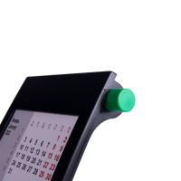 Календарь настольный на 2 года, черный с зеленым, 18х11 см, пластик, тампопечать, шелкография