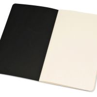 Записная книжка Moleskine Cahier (нелинованный, 3 шт.), Large (13х21см), черный