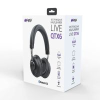 Наушники головные беспроводные Hiper LIVE QTX6, черные